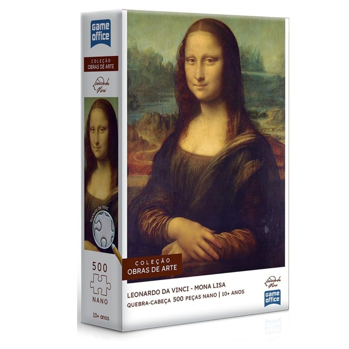 Quebra Cabeça Leonardo Da Vinci - Mona Lisa / 500 Peças Nano Quebra Cabeça Leonardo Da Vinci - Mona Lisa / 500 Peças Nano